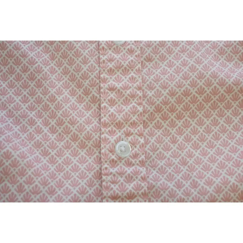 J Crew Flex Wash‎ Dress Shirt Floral Pink Button Up Long Sleeve Mens Sz Small